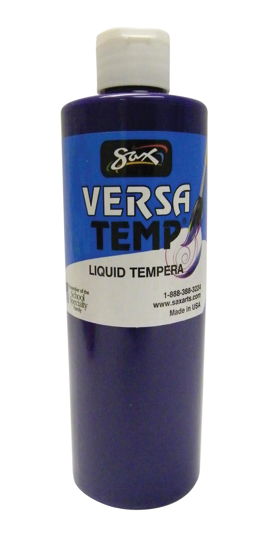 Sax Versatemp Heavy-Bodied Tempera Paint, 1 Pint, Violet 1440694